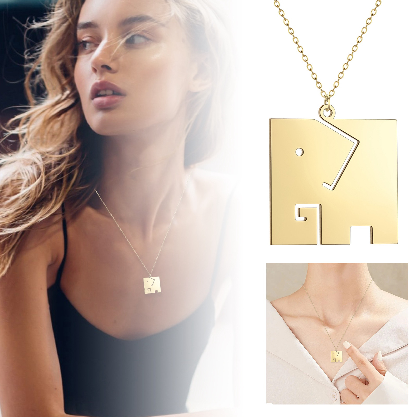 thumbnail image 2 of Collar Colgante Geométrico Trendy Women's Necklace Regalo de Moda ¡Hazte el Centro de Atención!, 2 of 2